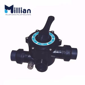 millian side mount multiport valve on a white background